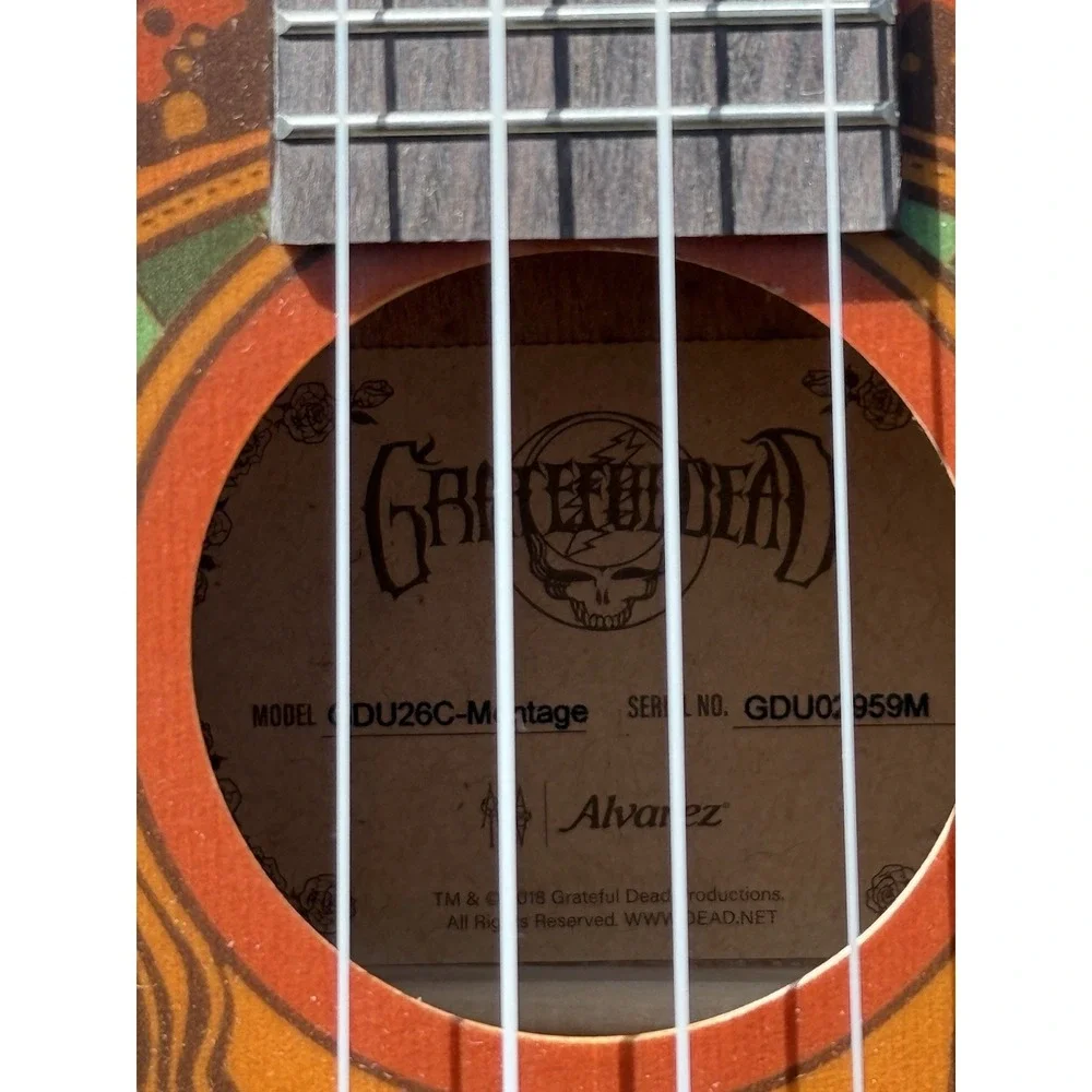 Mint Alvarez Grateful Dead Limited Edition 50th Anniversary Montage Ukulele